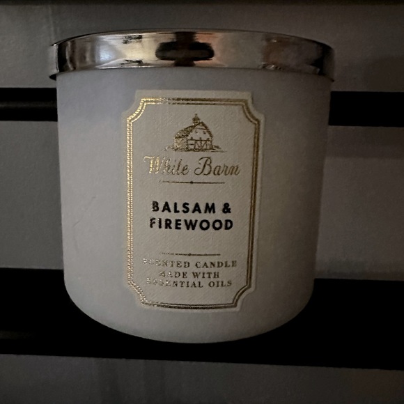 White Barn Holiday White Barn Bbw Balsam Firewood 3 Wick Candle